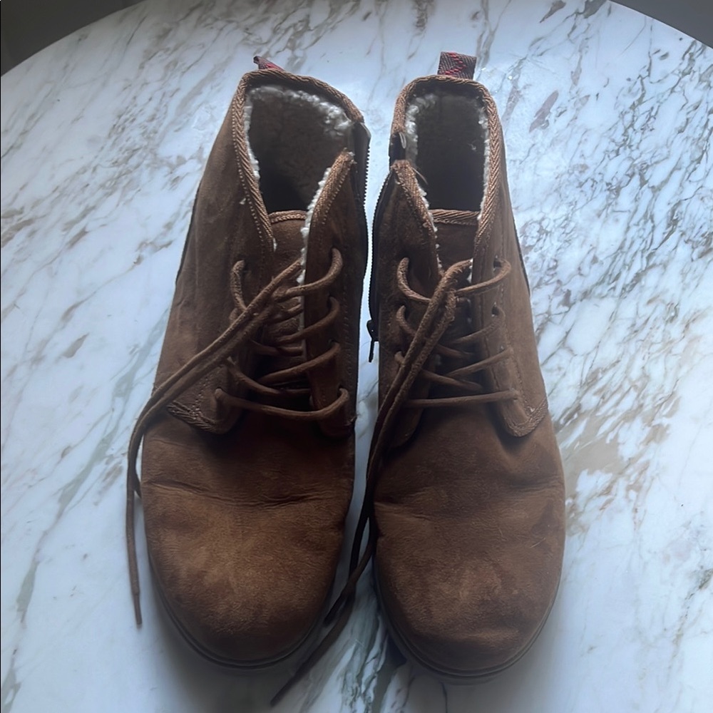 Cat and Jack Boy’s Ronin Slip On Brown Suede Boots